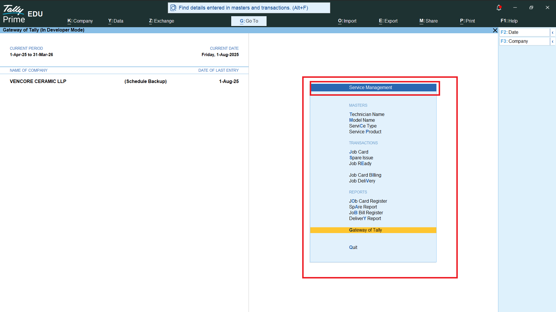 Services Module