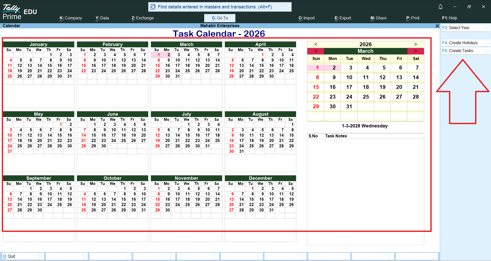 TDL Task Calendar 3