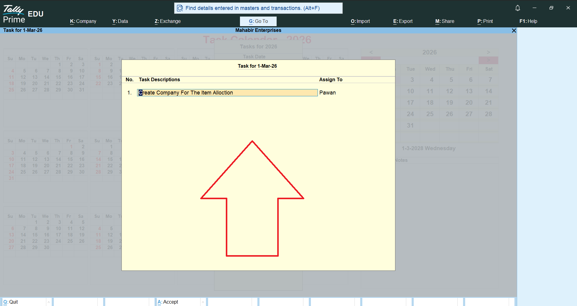 TDL Task Calendar 4