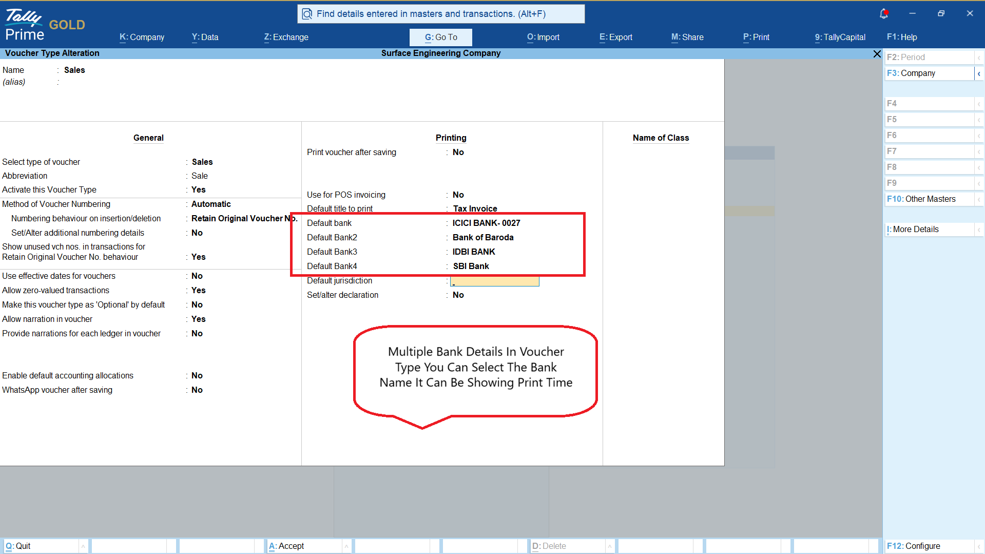 Multiple Bank Details 2