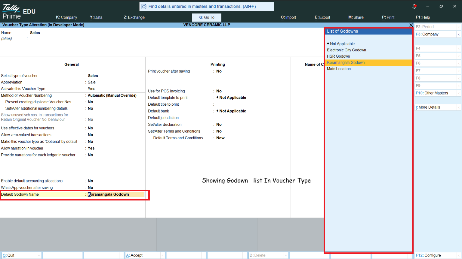 Voucher Wise Godown screenshot 3