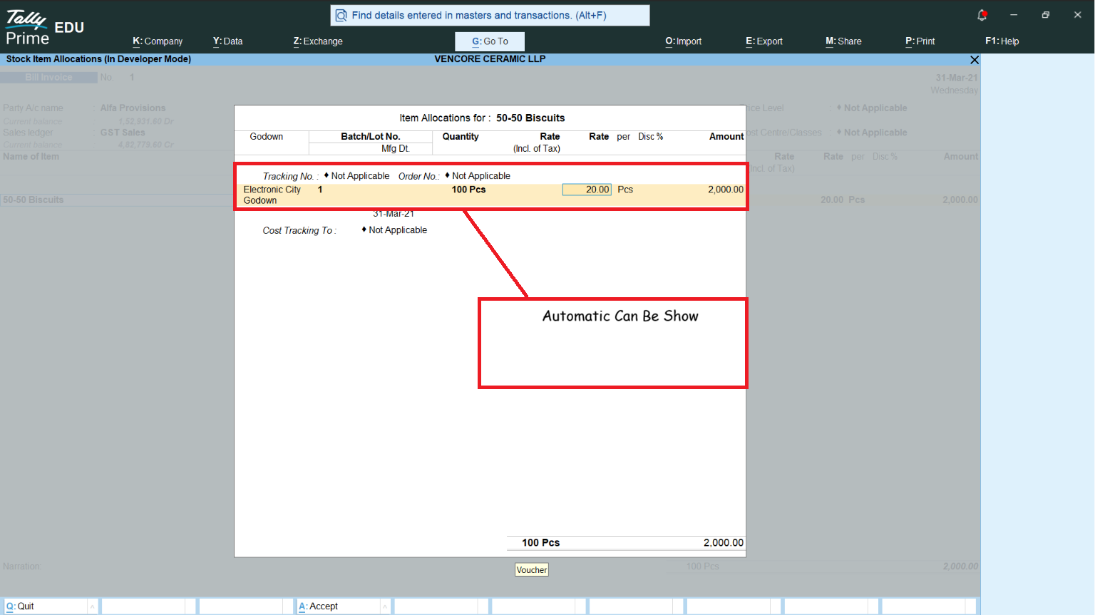 Voucher Wise Godown screenshot 4
