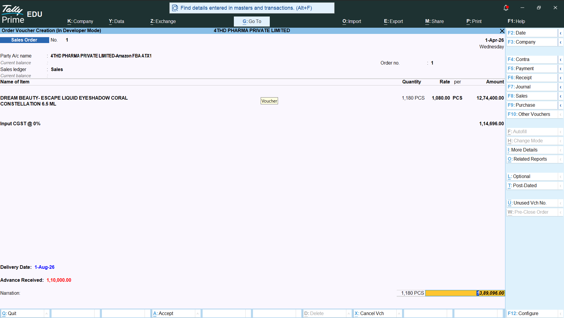 Pending Sales Order Report screenshot 4
